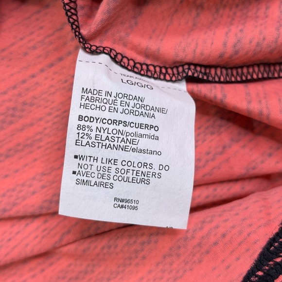 Under Armour Polo Shirt Mens Large Pink Black Heathered Iso Chill Performance - Picture 5 of 11